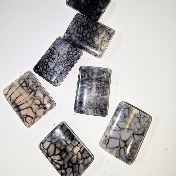 DRAGONS VEIN AGATE BEADS - Picture 2 of 3